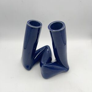 Handmade Studio Art Vase Blue